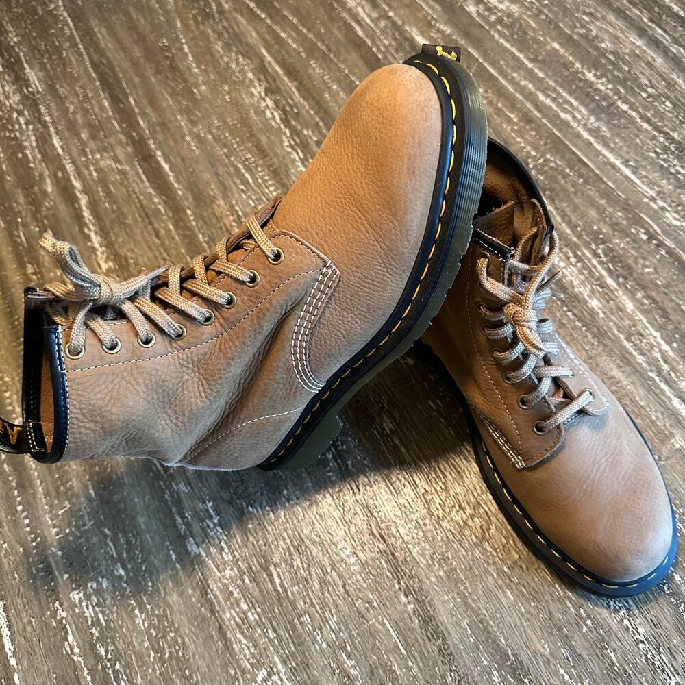 Men’s Dr. Martens 1460 Tumbled Nubuck Leather Lace Up Boots, Size 10